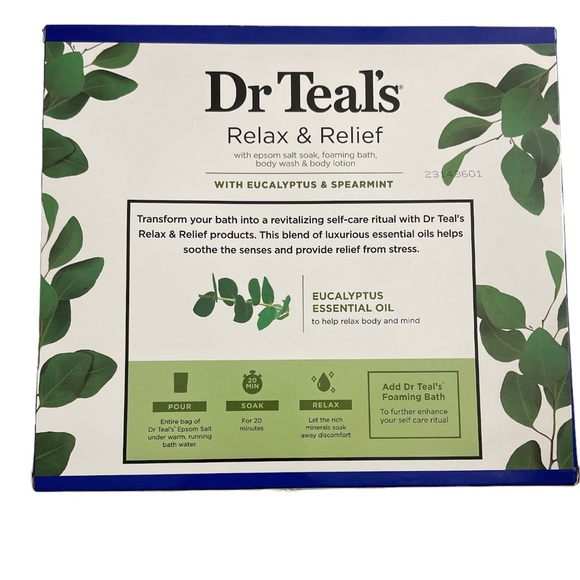 Dr Teal's Relax & Relief Eucalyptus & Spearmint Epsom Salt 11 Oz Set - Picture 2 of 4